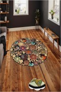 Tapis rond  - 60cm - Multicolor - 478HFT3267