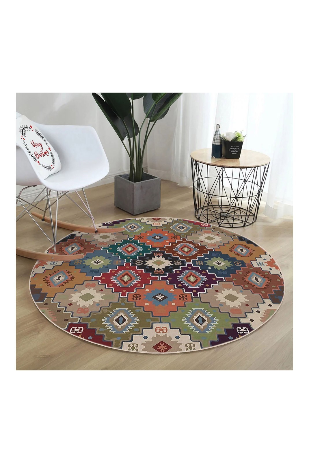 Tapis  - 100x100 - Multicolor - 599HFT4840