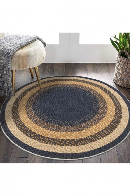 Tapis  - 100x100 - Navy Blue - 599HFT5431