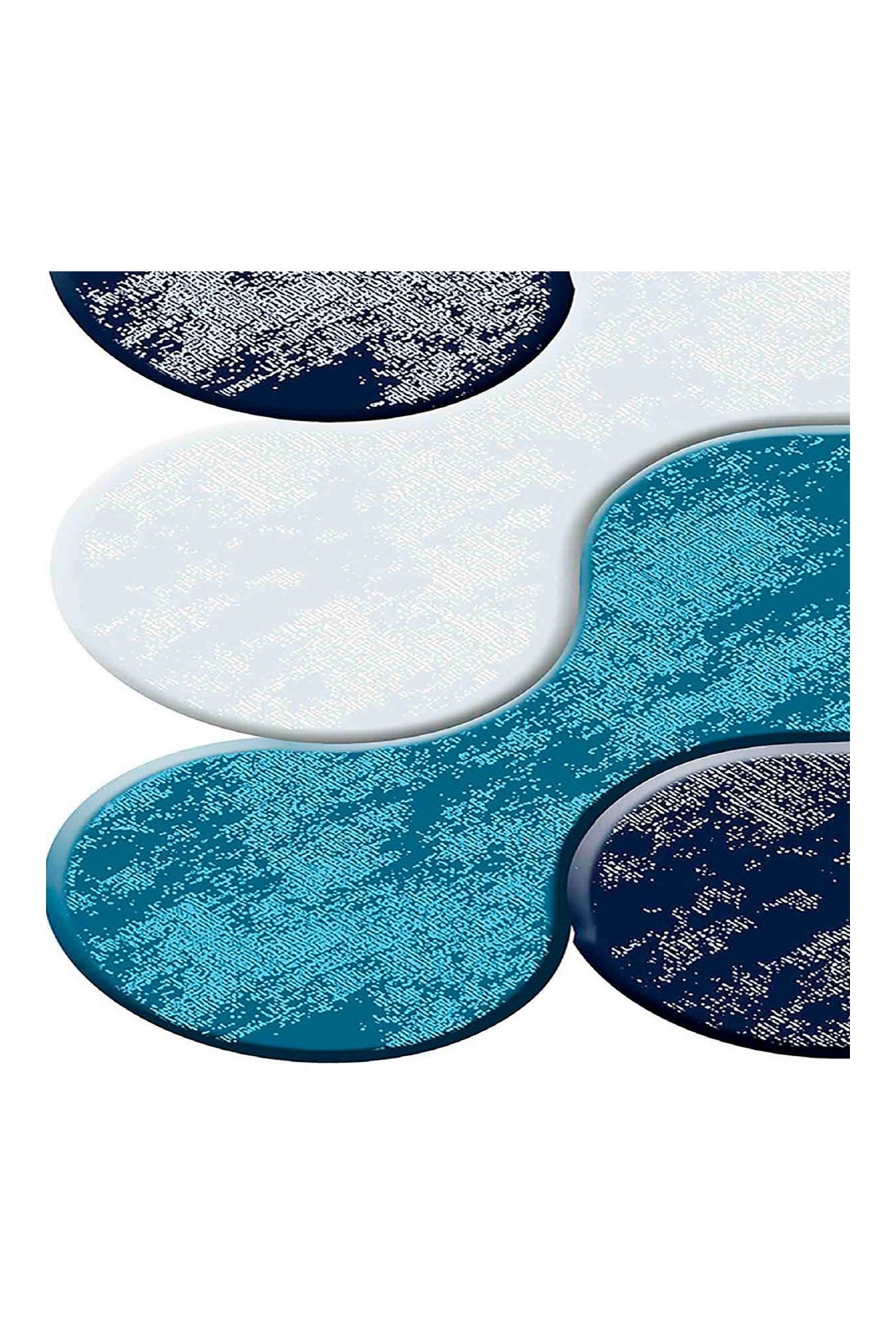 Tapis  - 50x80 - Light Blue / Turquoise / Lilac / Navy Blue - 708HFT1761