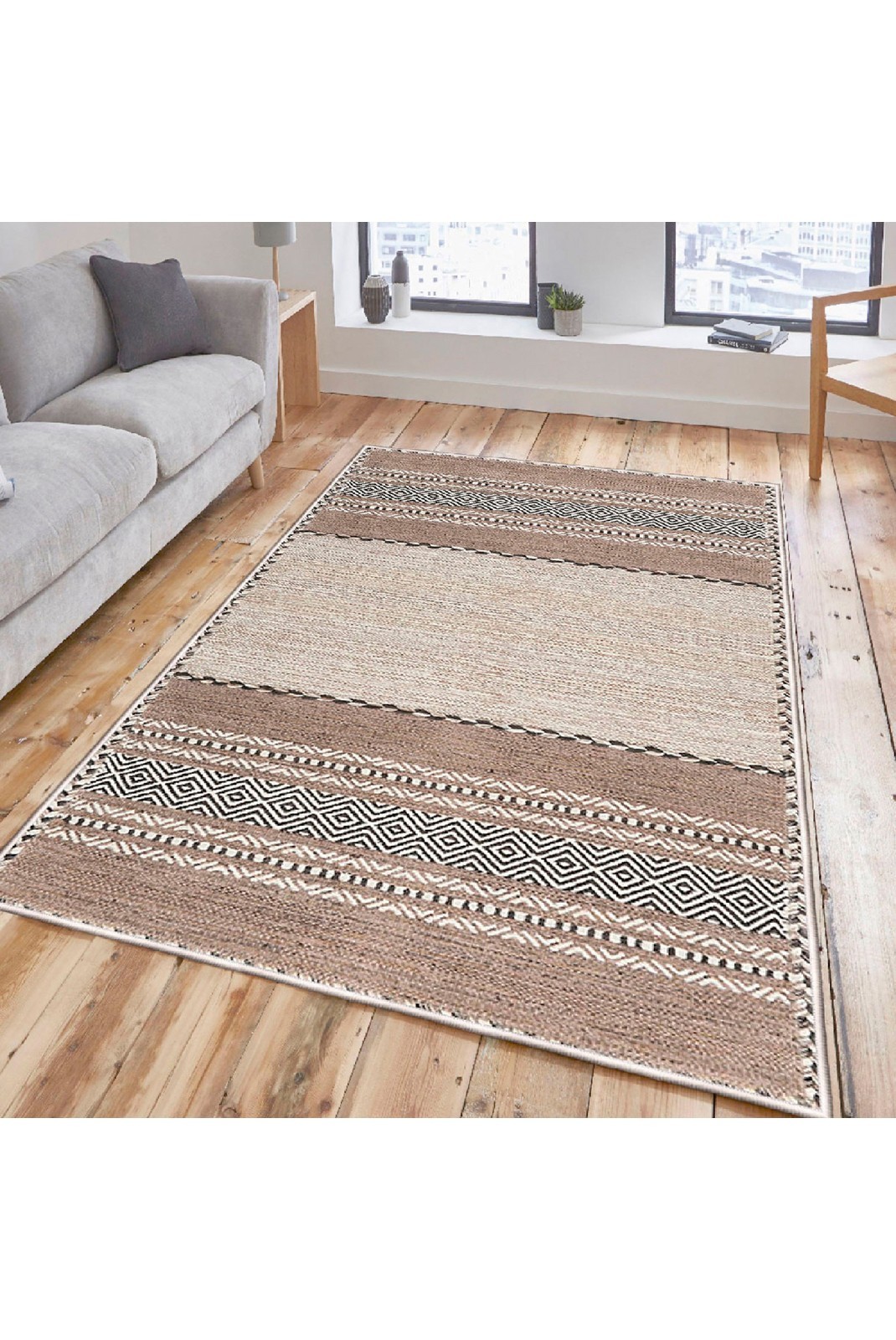 Tapis  - 50x80 - Beige / Brown / Black - 708HFT4802