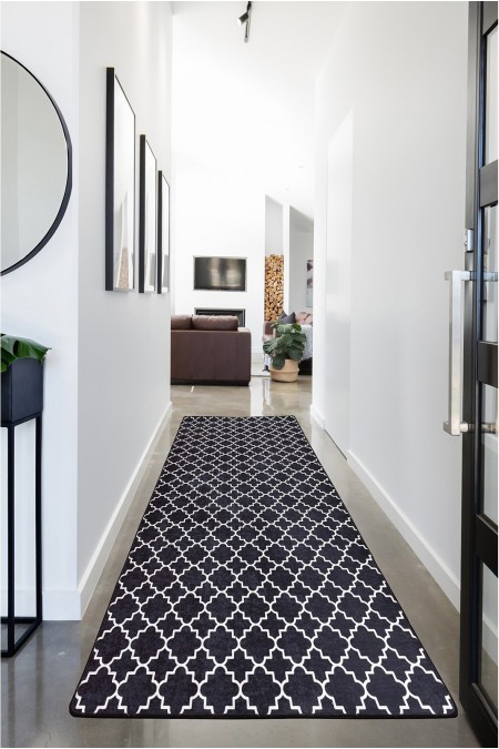 Tapis de hall  - 80x200 - Black / White - 882CHL2761