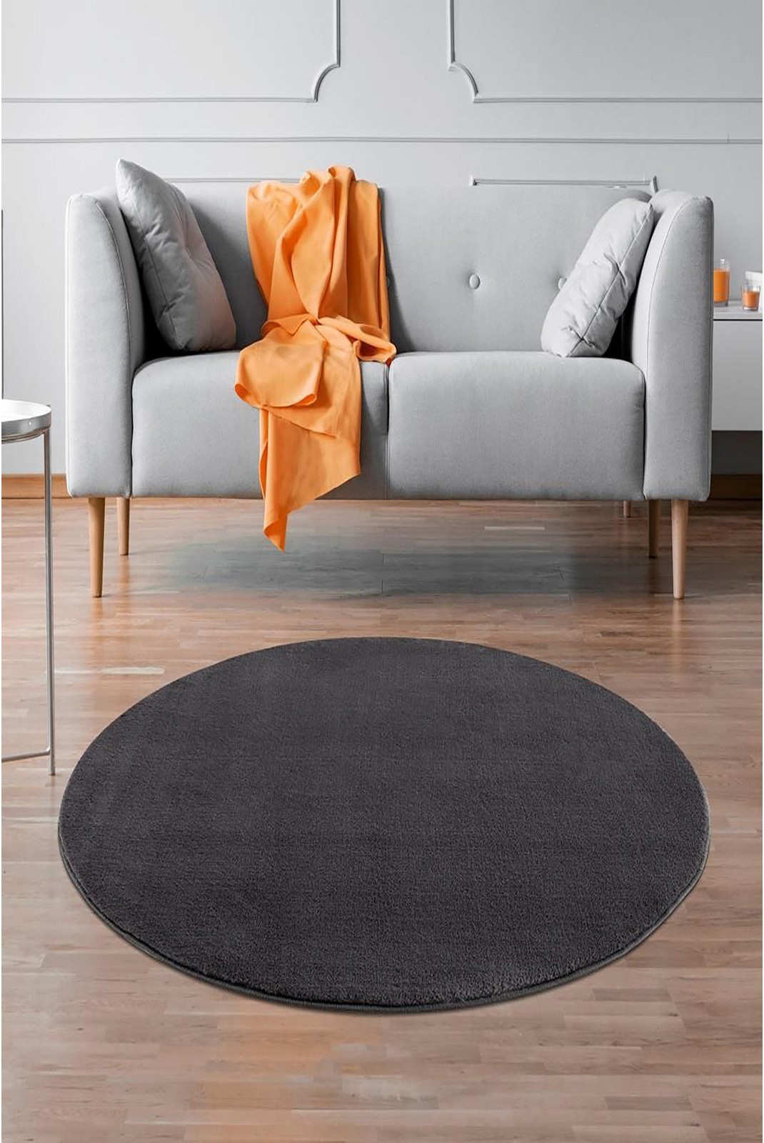 Tapis rond  - 60cm - Anthracite - 916HFT1192