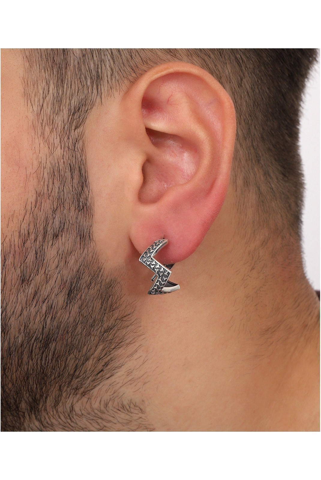 Boucle d'oreille en argent - AOKP2343 - Silver - 431RSS1107