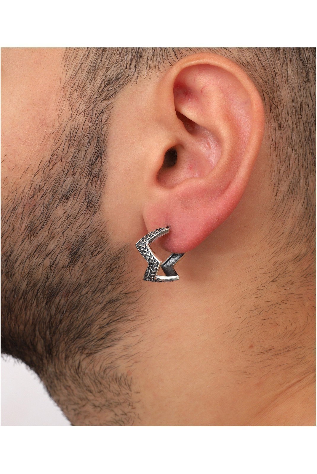 Boucle d'oreille en argent - AOKP2343 - Silver - 431RSS1107