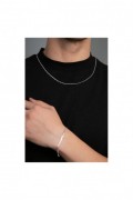 Collier + Bracelet - ELKMD50013 - Silver - 436ELS1102