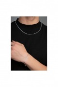 Collier + Bracelet - ELKMD50013 - Silver - 436ELS1102