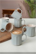 Lot de 6 mugs - Grey/Cream - 275KRM1977