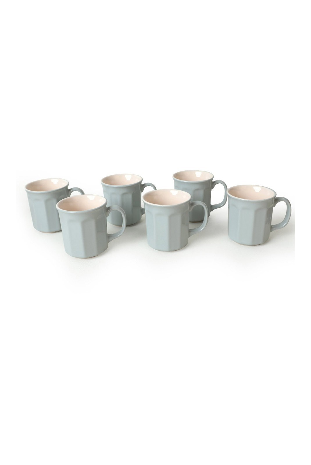 Lot de 6 mugs - Grey/Cream - 275KRM1977