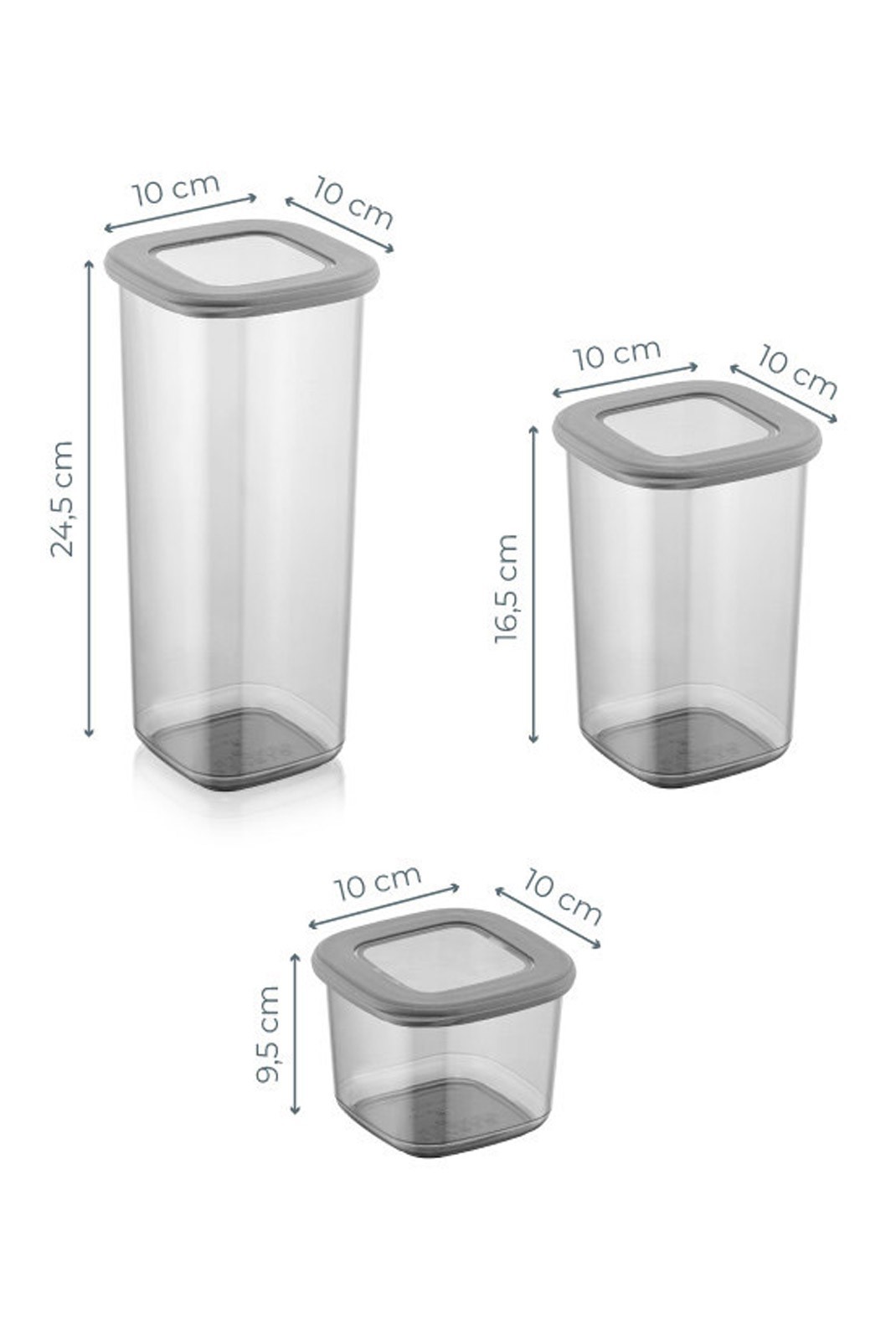 Lot de boîtes de rangement (9 pièces) - FORSBERG - BNM9LU - 964FRM1108