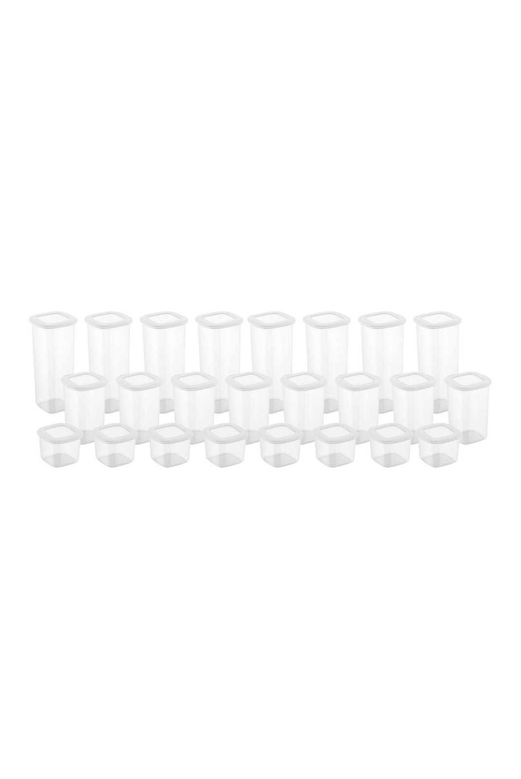 Set boîtes de rangement (24 Pieces)  - BNMPOLYWS24-51217 - White - 964FRM1171