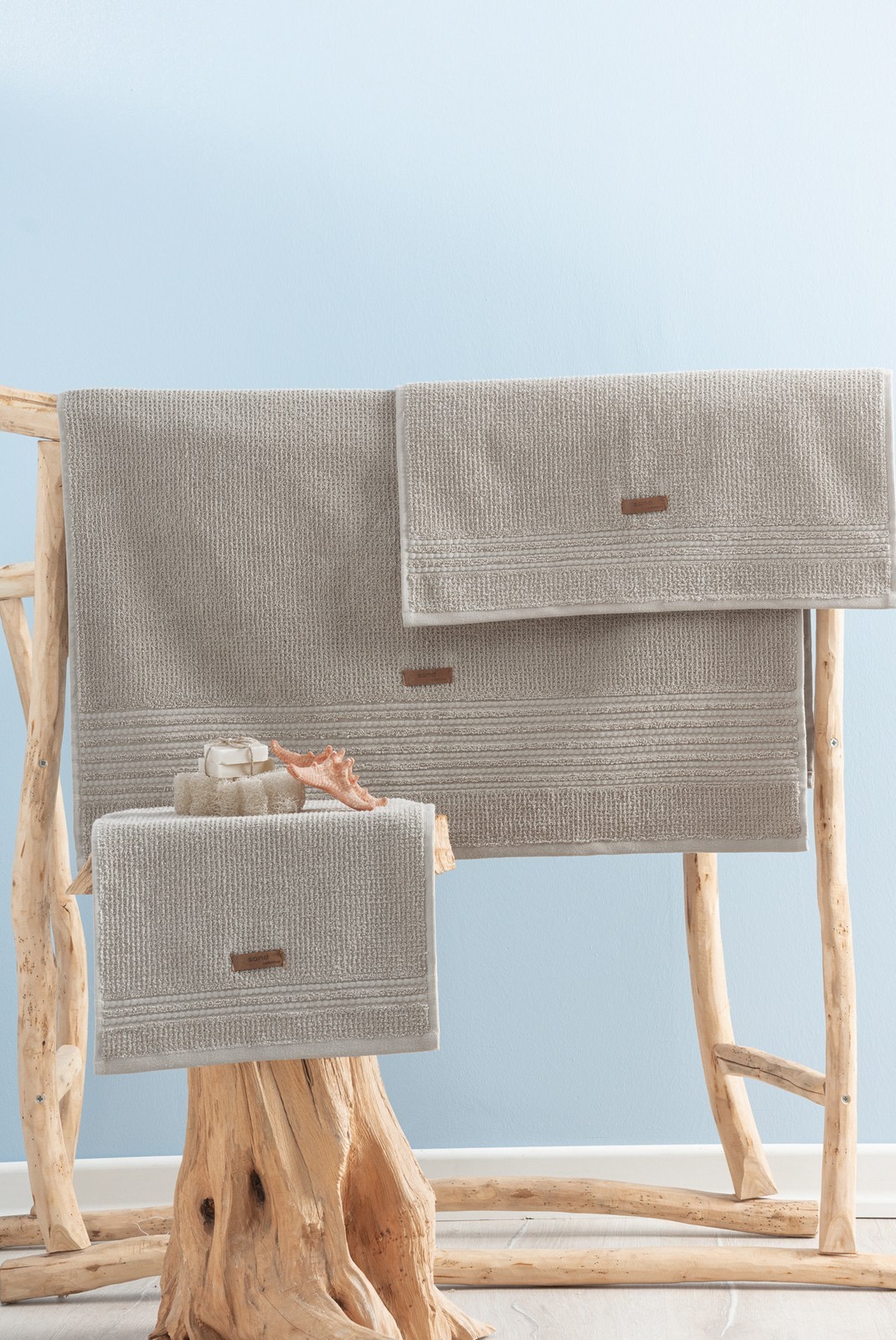 Ensemble de serviettes (3 Pièces) - Wellness - Beige - Beige - 338CTN1507