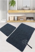 Ensemble de tapis de bain(2 Pièces) - Victoria - Dark Grey - Dark Grey - 351ALS2210