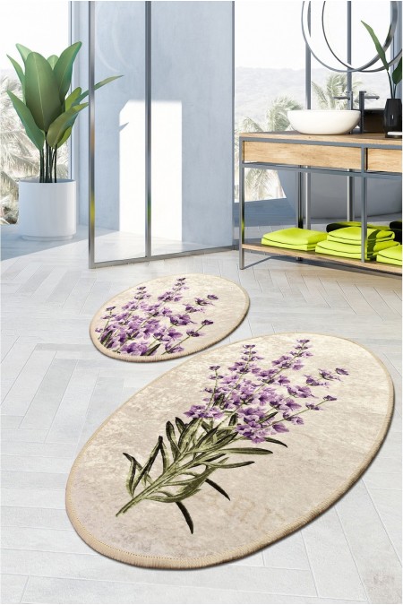 Tapis de bain (2 Pièces) - Lavender Djt - 359CHL1532