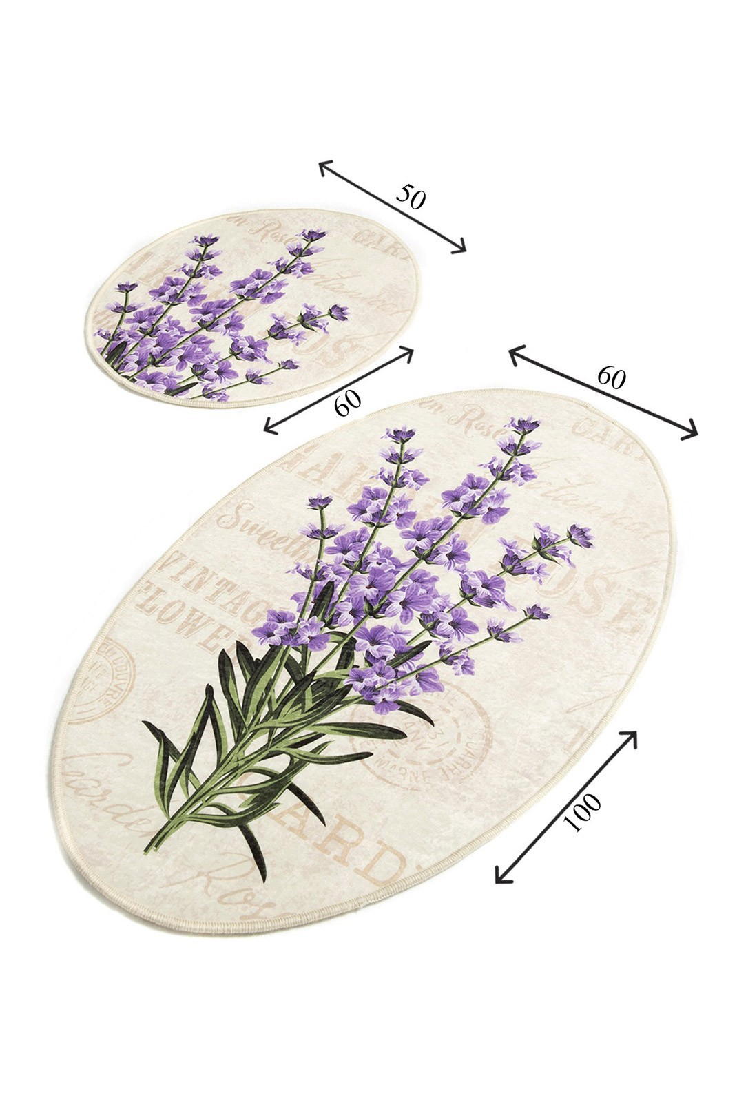 Tapis de bain (2 Pièces) - Lavender Djt - 359CHL1532