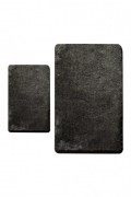 Set 2 tapis de bain - 50x60 + 60x100 - Havai - Fume - 359CHL2331