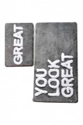 Tapis de bain (2 Pieces) - Great - Grey - 359CHL2460