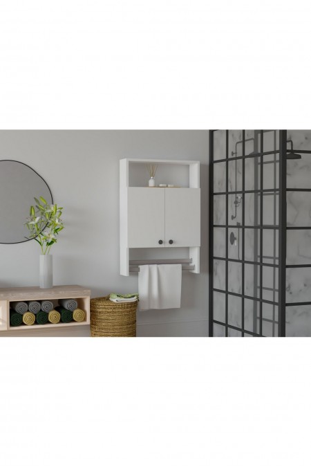 Armoire de toilette - Ela - White - White - 802CLP3903