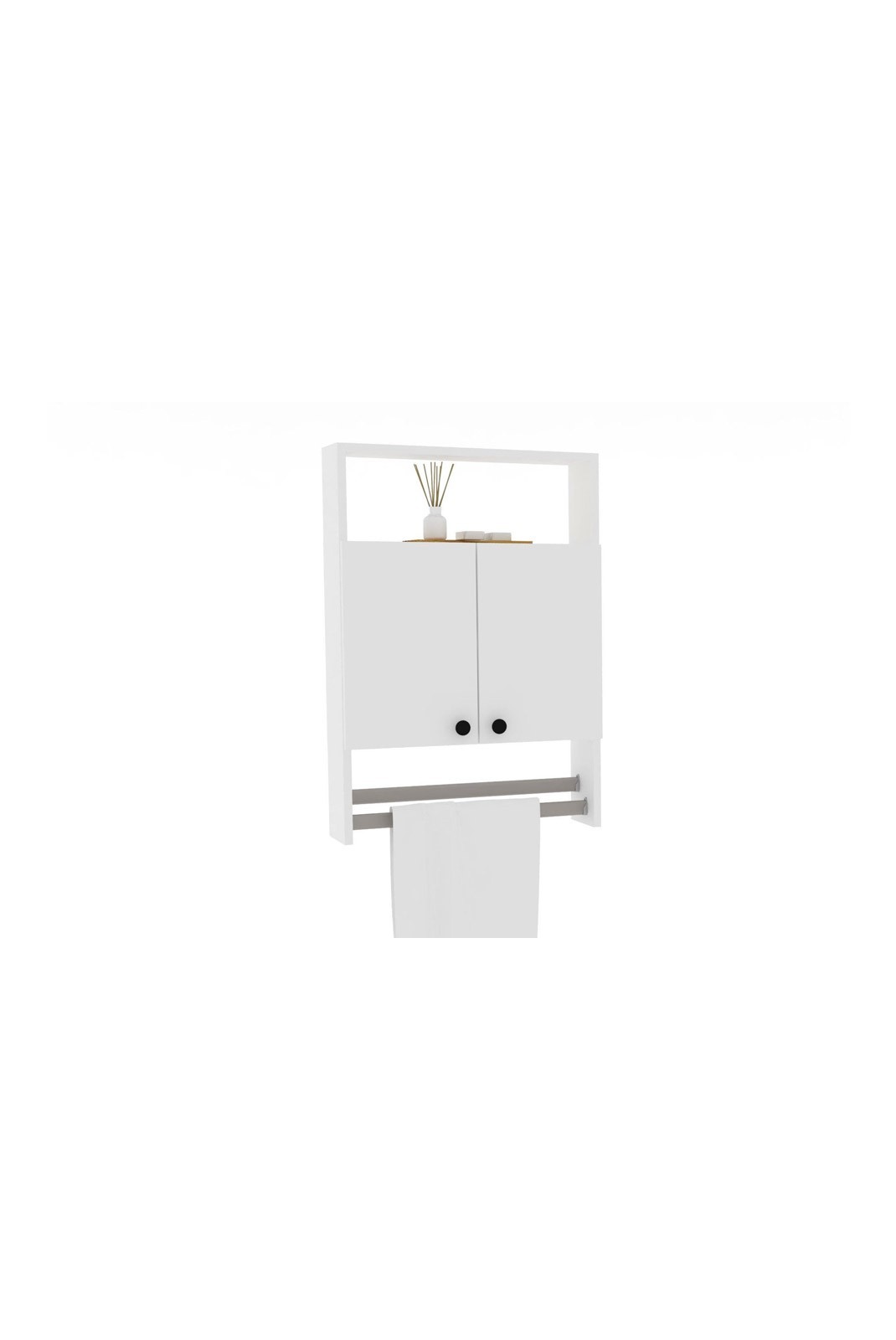 Armoire de toilette - Ela - White - White - 802CLP3903