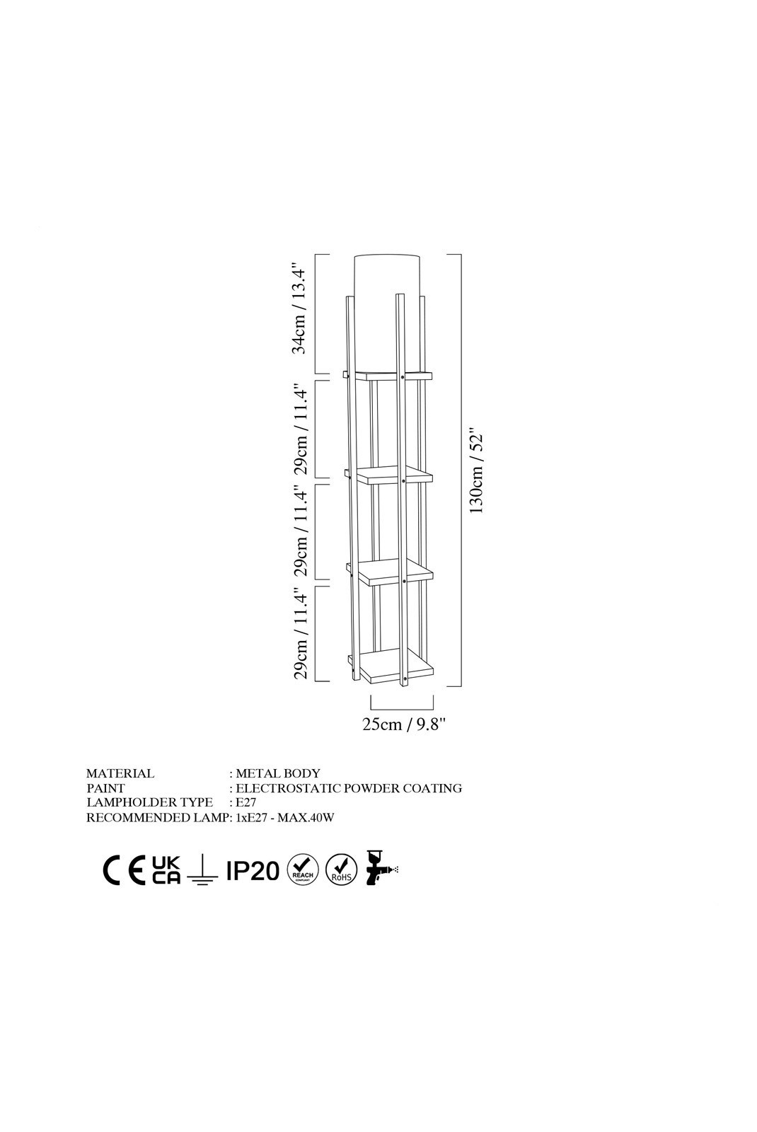 Lampadaire - Black - 211LMP1101