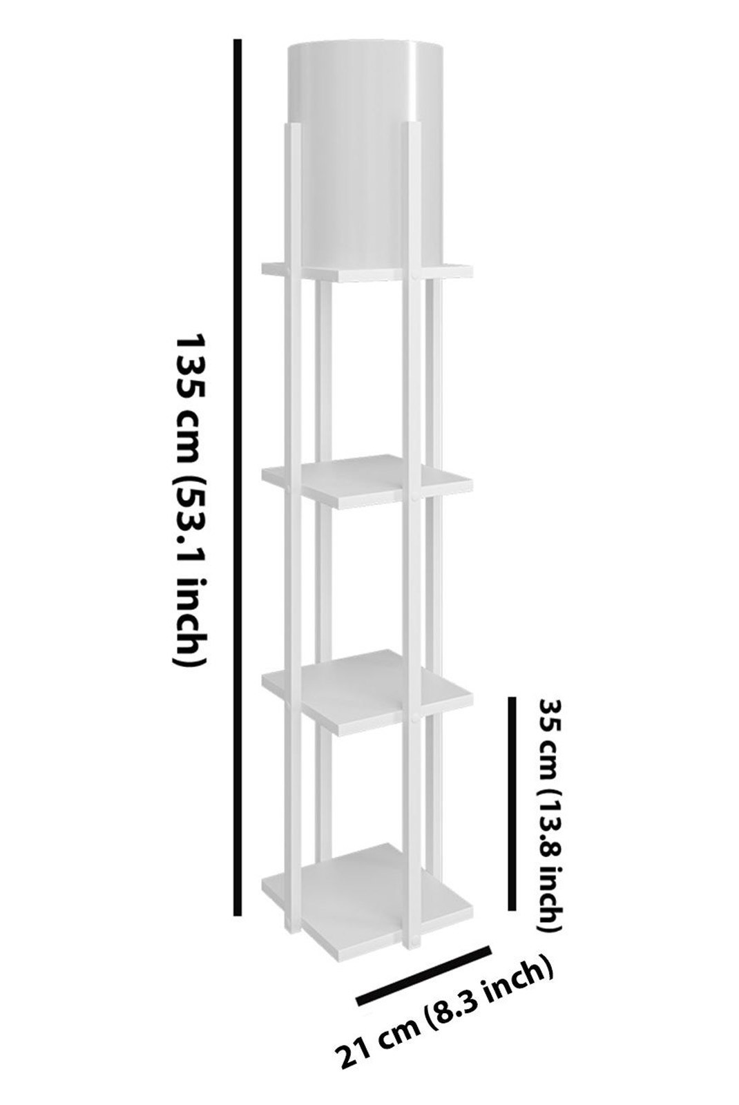 Lampadaire - White / Natural - 390FLH1147