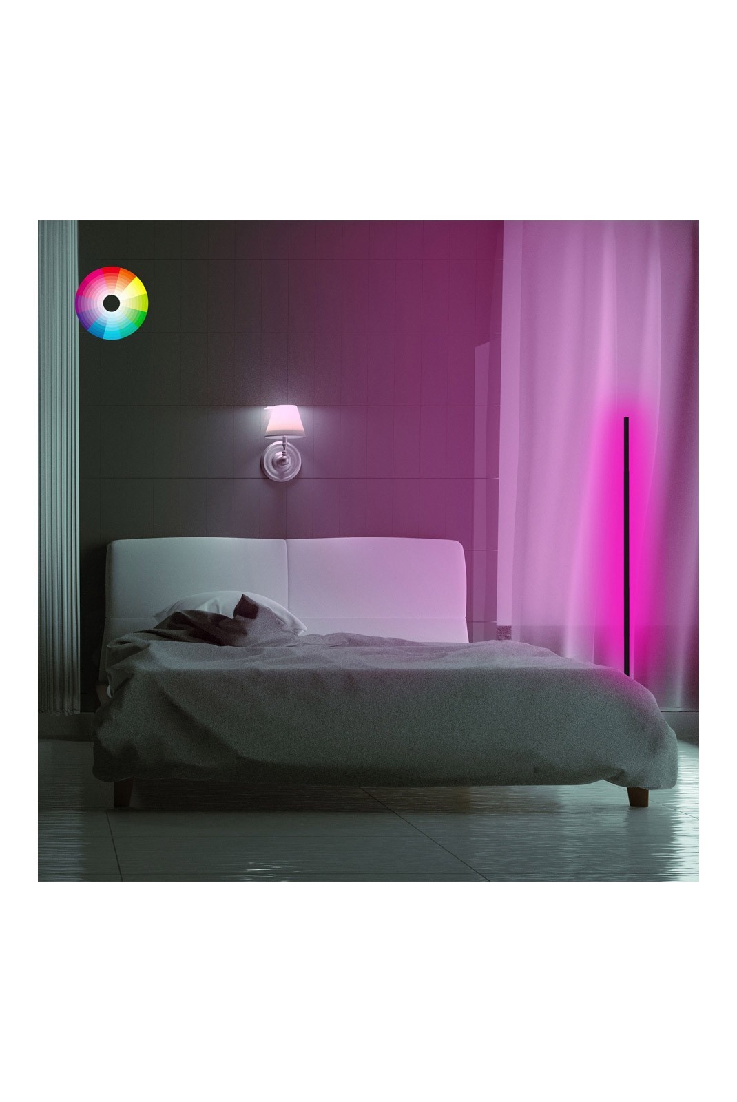 Lampadaire - Lumos - Multicolor - 395NGR1101