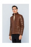 Veste en cuir - BASICS & MORE - Chestnut - BA123565