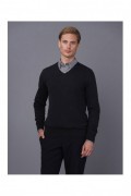 Pullover - BASICS & MORE - Black Melange - BA340933