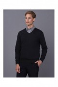 Pullover - BASICS & MORE - Black Melange - BA340933