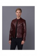 Veste en cuir - BASICS & MORE - Damson - BA8236563