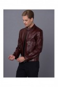 Veste en cuir - BASICS & MORE - Damson - BA8236563