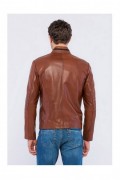 Veste en cuir - BASICS & MORE - Chestnut - BA8242067