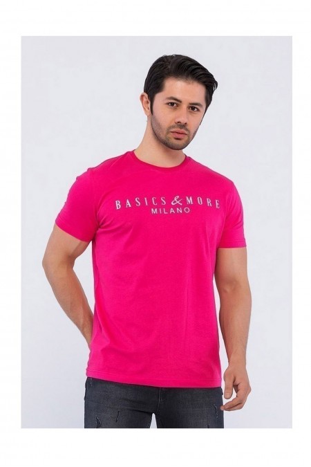 T-shirt - BASICS & MORE - Pomegranate - BA843186