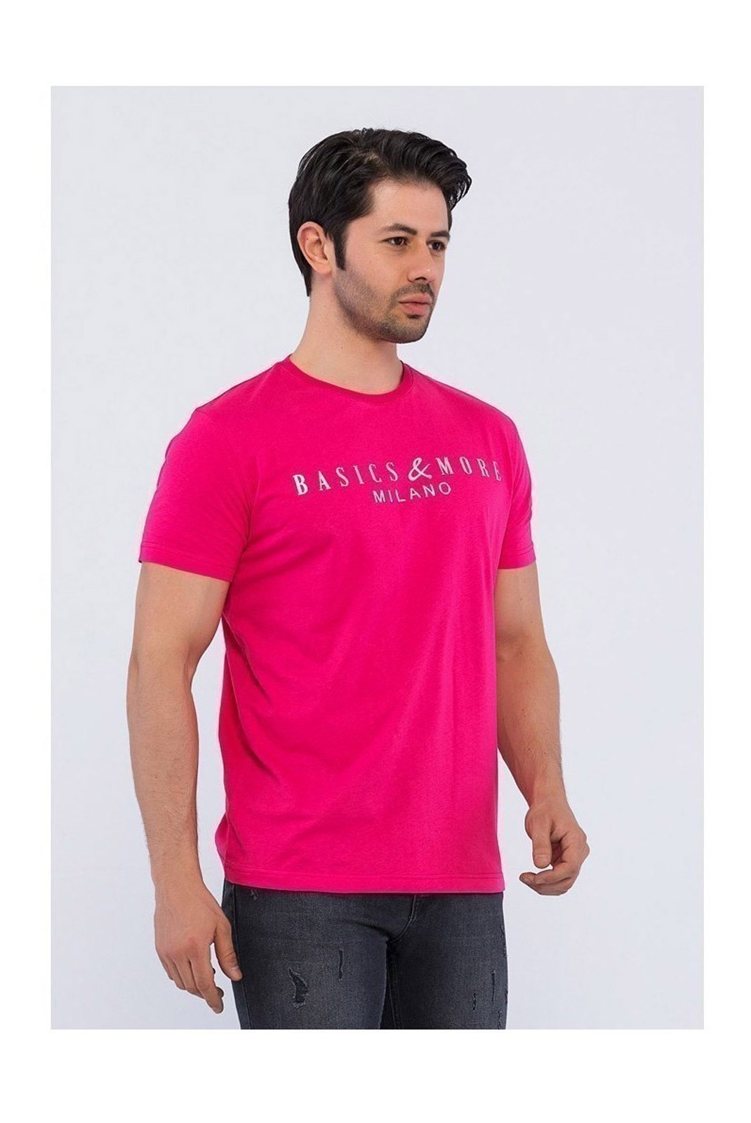 T-shirt - BASICS & MORE - Pomegranate - BA843186