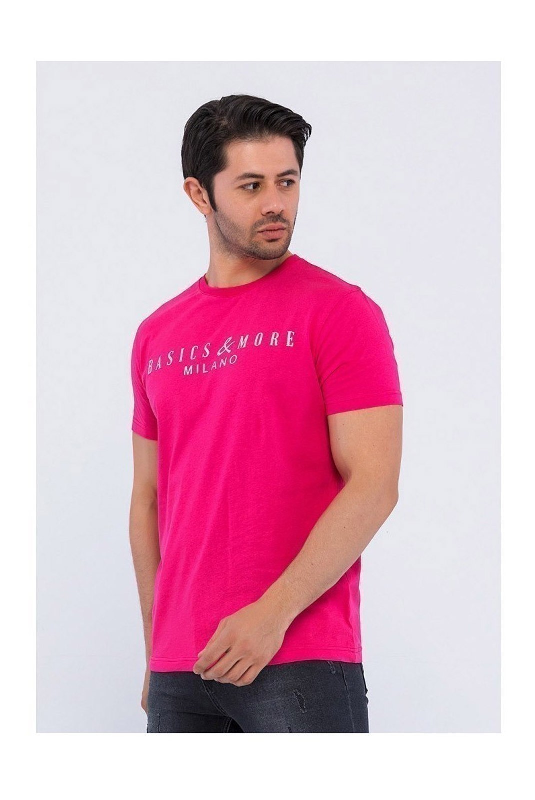 T-shirt - BASICS & MORE - Pomegranate - BA843186