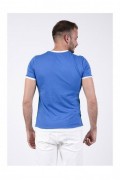 T-shirt - BASICS & MORE - Blue - Regular - BA931591