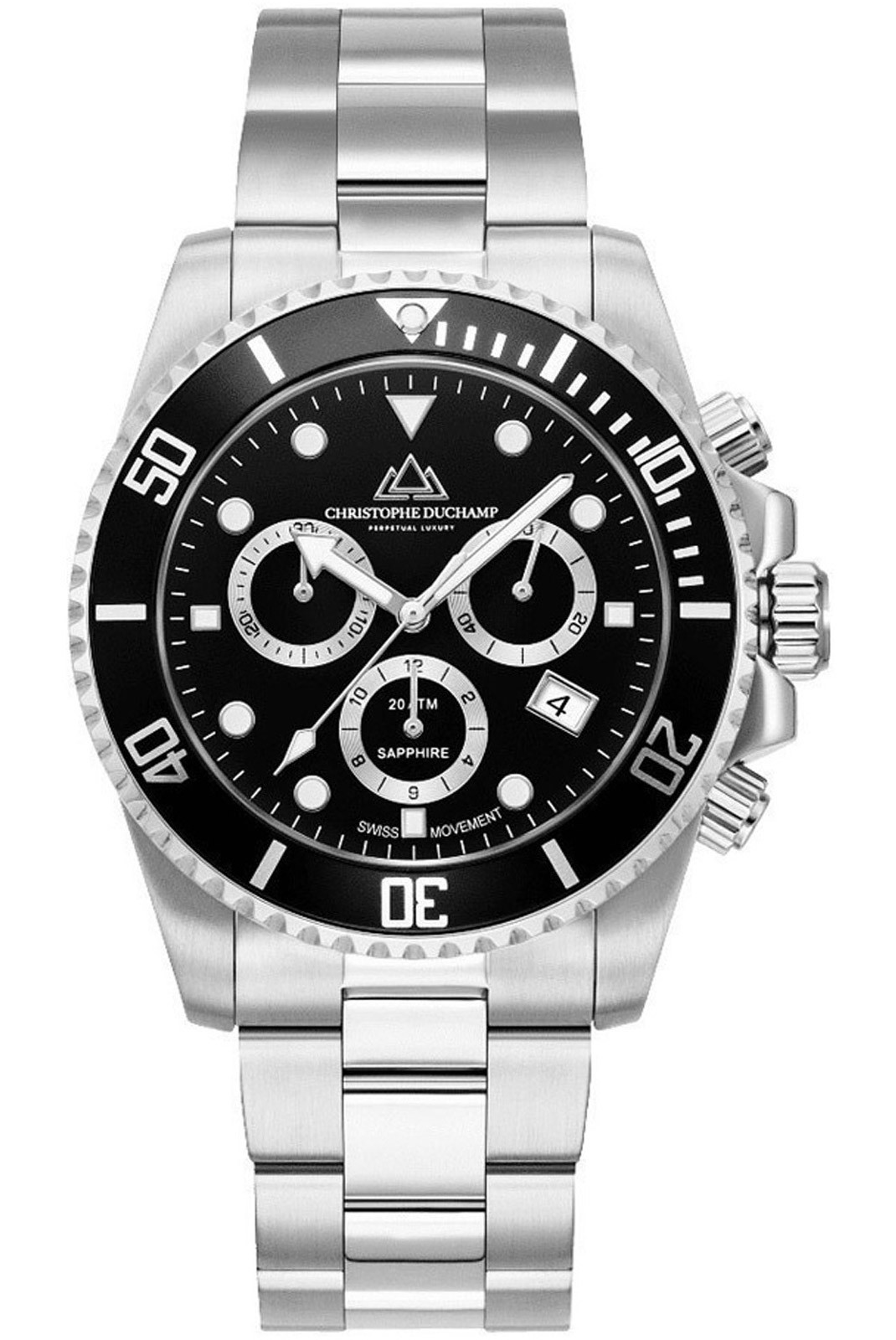 Montre Homme - CHRISTOPHE DUCHAMP - Marine Chrono Cd8201-01