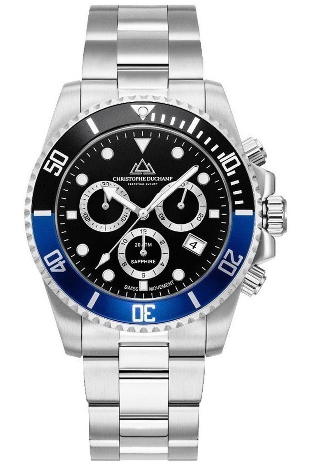 Montre Homme - CHRISTOPHE DUCHAMP - Marine Chrono Cd8201-02