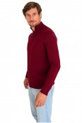 Pullover col demi-zip - MARIO RUSSO - Half Zip Sweater - Bordeaux