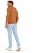 Pullover col demi-zip - MARIO RUSSO - Half Zip Sweater - Camel