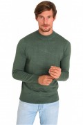 Pullover col rond - MARIO RUSSO - Turtle Neck - Duck Green