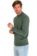 Pullover col rond - MARIO RUSSO - Turtle Neck - Duck Green