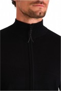 Cardigan zippé - MARIO RUSSO - Full Zip Cardigan - Black