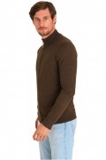 Cardigan zippé - MARIO RUSSO - Full Zip Cardigan - Cold Brown