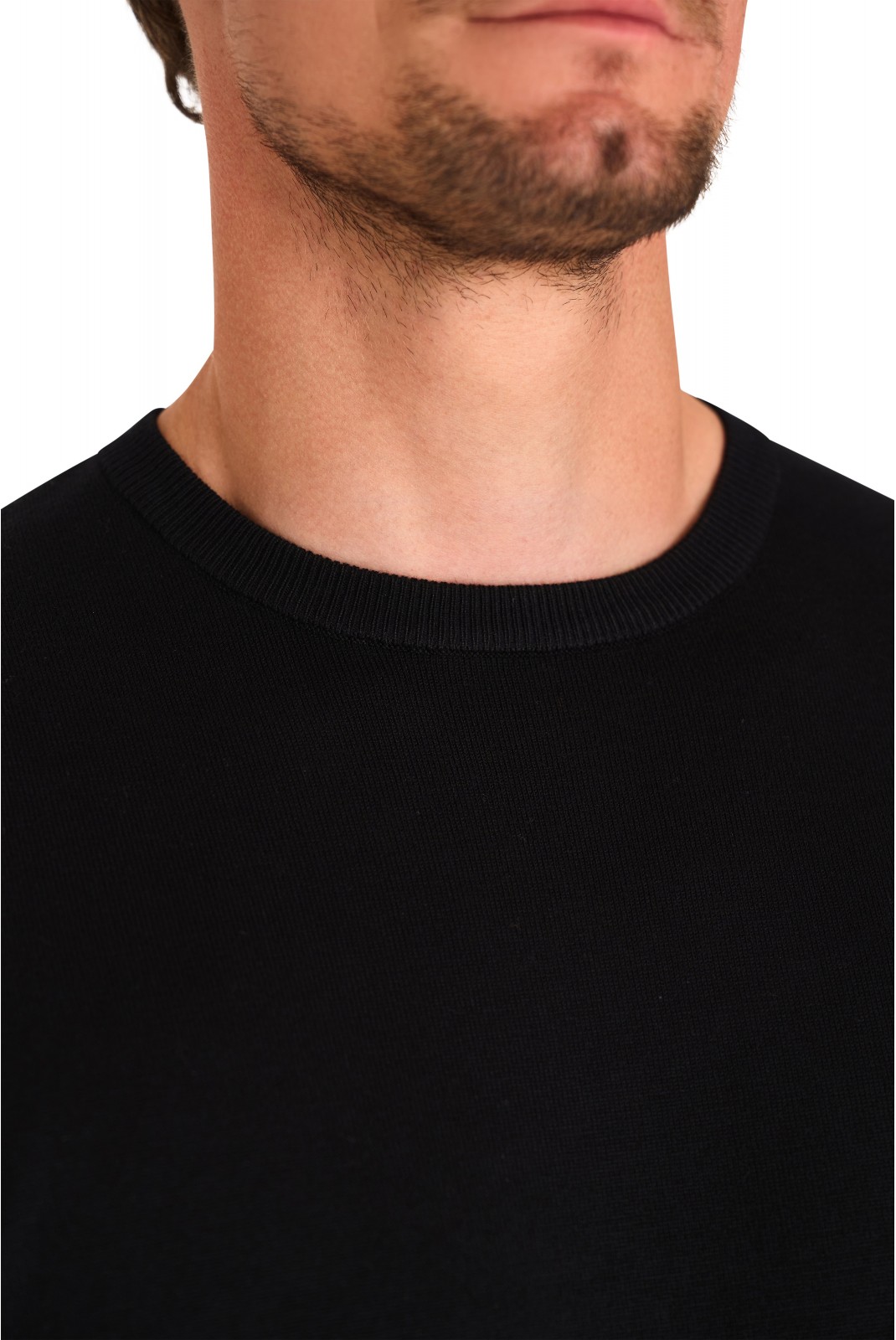 Pullover col rond - MARIO RUSSO - Round Neck - Black