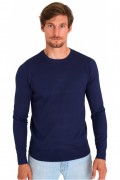 Pullover col rond - MARIO RUSSO - Round Neck - Navy