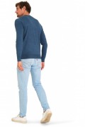 Pullover col rond - MARIO RUSSO - Round Neck - Jeans Blue