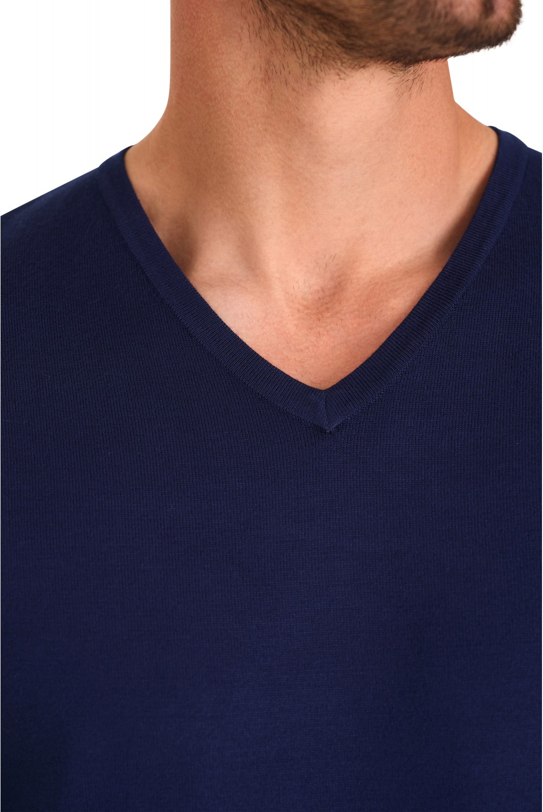 Pullover col V - MARIO RUSSO - V-Neck - Navy