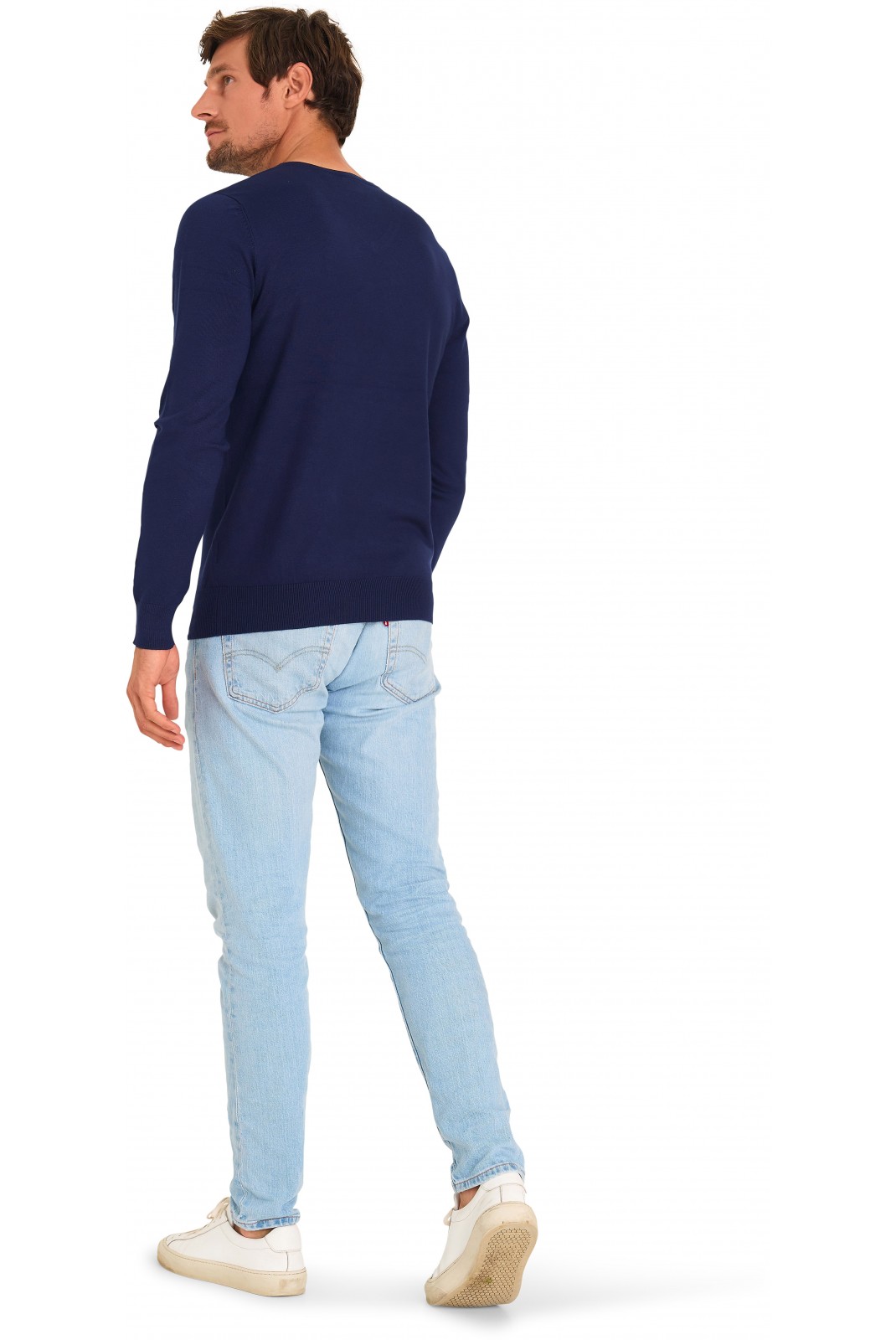 Pullover col V - MARIO RUSSO - V-Neck - Navy