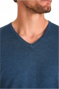 Pullover col V - MARIO RUSSO - V-Neck - Jeans Blue